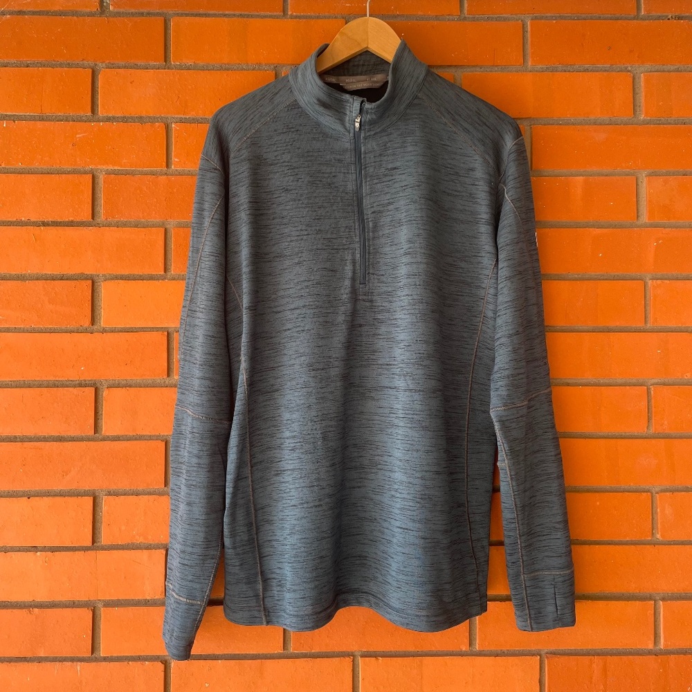 KUHL Men's Alloy Qtr Zip Midnight Blue Long Sleeve Shirt Size XL